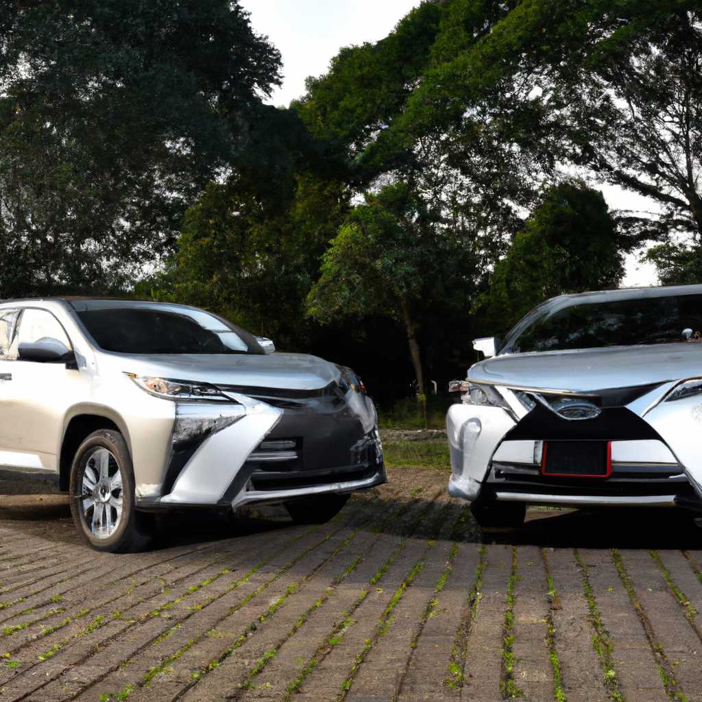 4 Toyota Harrier и 2015 Lexus RX