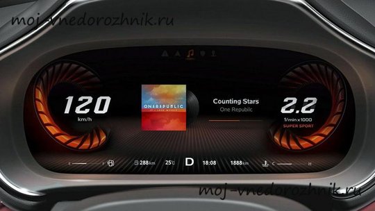 Виртуальная приборная панель MG HS