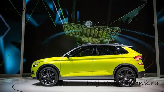 Skoda Vision X вид сбоку