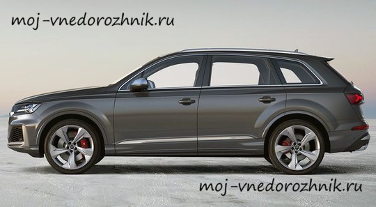 Audi SQ7 2019 вид сбоку
