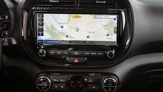 Центральный дисплей мультимедиа Kia Soul 2019