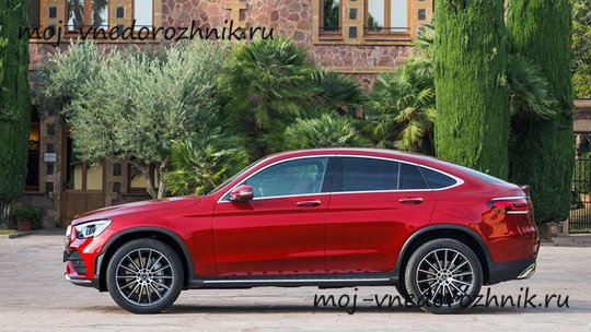 Mercedes GLC Coupe 2019 вид сбоку