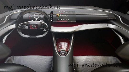 Эскиз салона Fiat Fastback