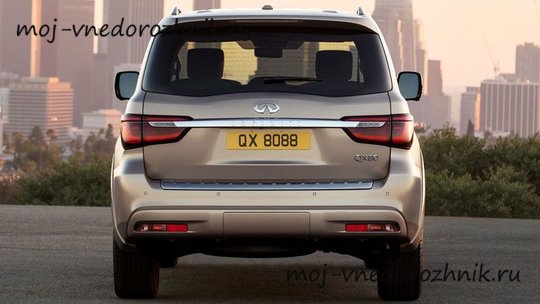 Infiniti QX80 2018 вид сзади