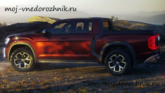 Volkswagen Atlas Tanoak вид сбоку