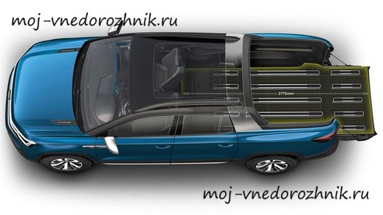 Volkswagen Tarok вид сверху