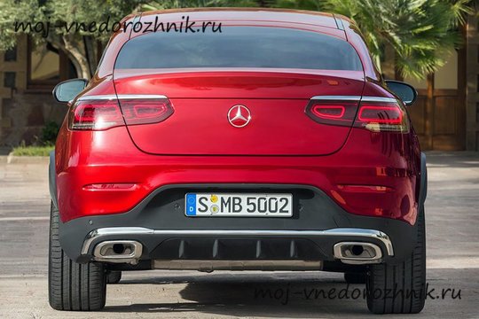 Mercedes GLC Coupe 2019 вид сзади