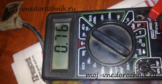 Проверка датчика АБС тестером