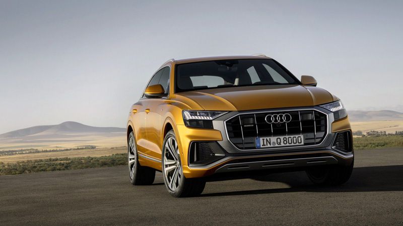 Audi Q8 2018 вид спереди