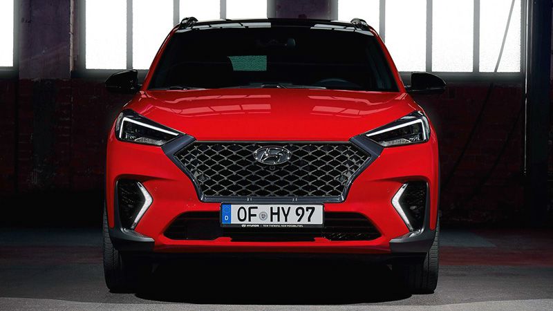 Hyundai Tucson N Line вид спереди