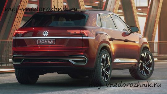 Volkswagen Atlas Cross Sport вид сзади