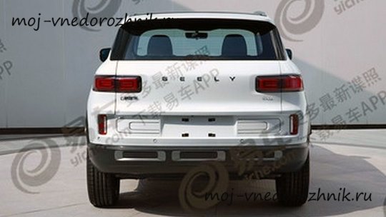 Geely SX12 вид сзади