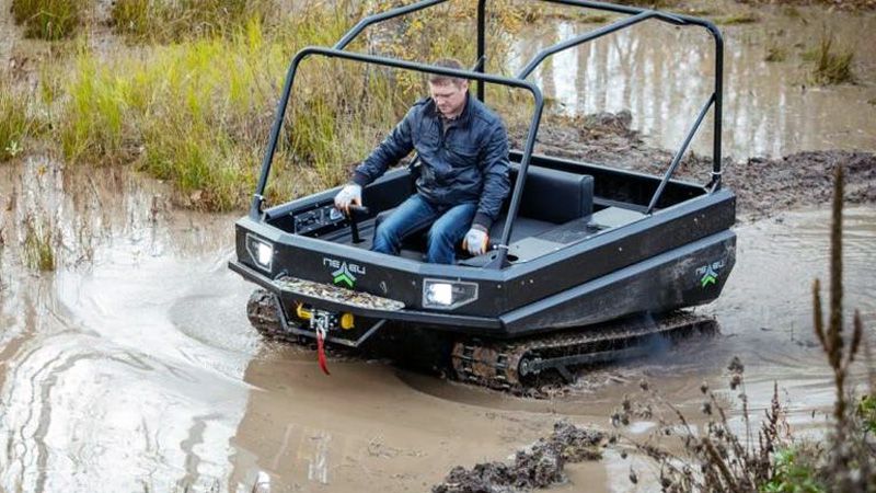 Снегоболотоход Пелец на бездорожье