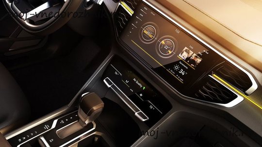 Интерьер Volkswagen Atlas Tanoak